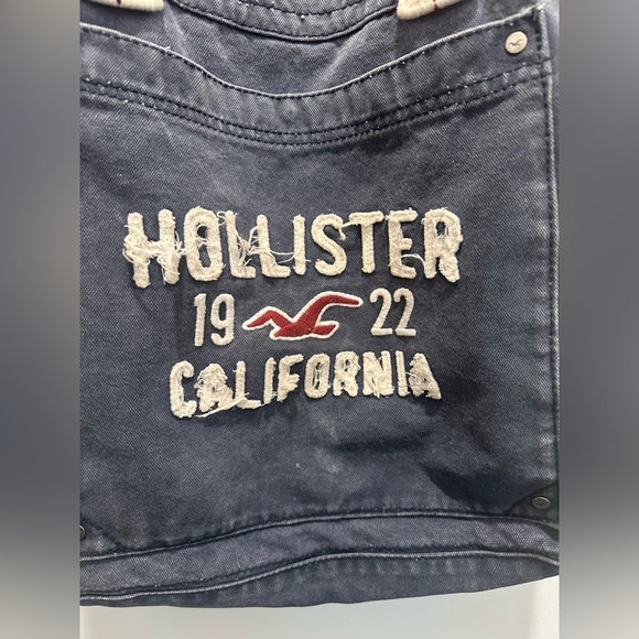 Vintage Hollister Dark Blue and Cream Tote Bag - Picture 2 of 9